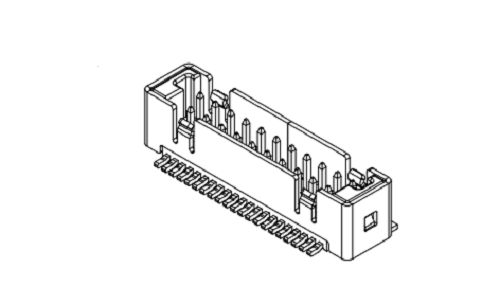 1.25mm Pitch 180 ° Çift Satır Gofret SMT AW1256VD-SF-XP