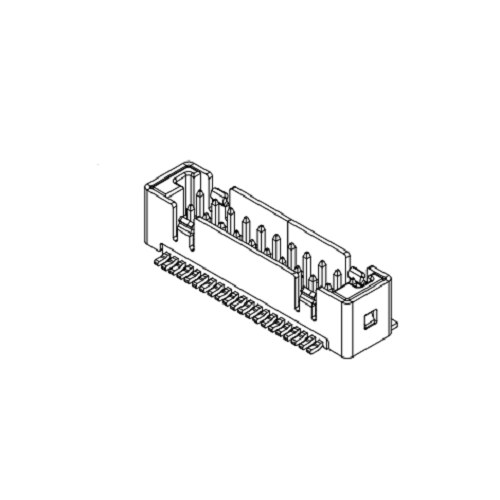 1.25 مم الملعب 180 ° صف مزدوج Wafer-SMT AW1256VD-SF-XP