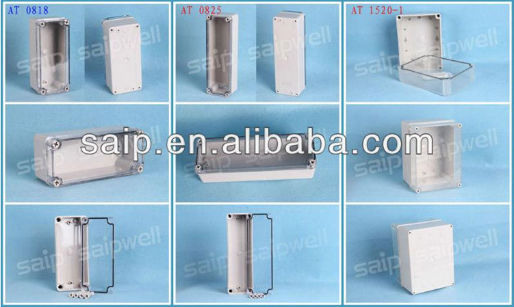 SAIP/SAIPWELL Hot Sale IP67 ABS Enclosure Clear Cover Plastic Waterproof Switch Box with CE