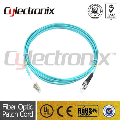 OM3 50/125 ST-LC Duplex fiber optic patch cord