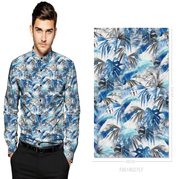 100% Baumwolle Satin Satin Digital Print Shirt Stoff