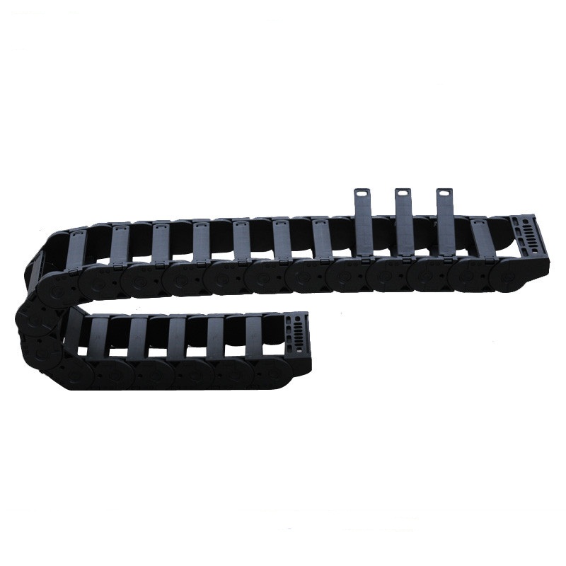 Plastic cable chain with removable bars Plastic cable chain with removable bars