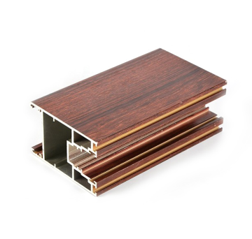 building materials wood grain aluminium profiles