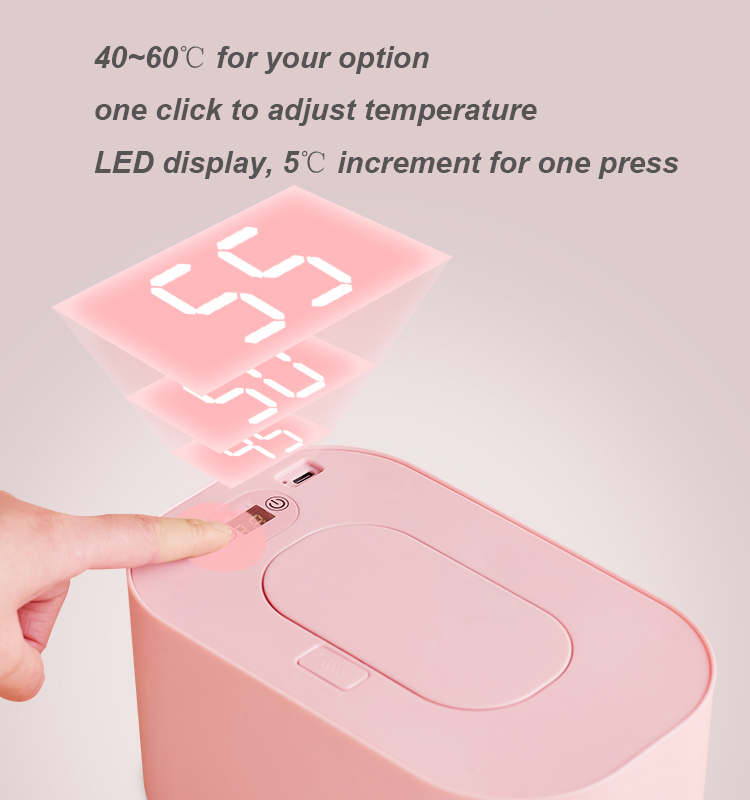 Portable Baby Wipes Warmer Warms Quickly And Evenly, Usb Rechargeable Wipes Warmer For Home & Travel
