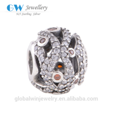 925 Sterling Silver Colorful Zircon Bulk Charm