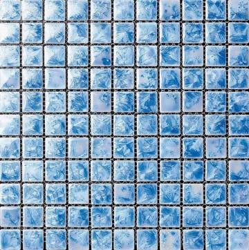 Light Blue Glazed Ceramic Mosaic