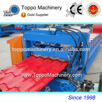 Latest Glazed Iron Roof Ridge Cap Tiles Manufacturing Machine With Best Price