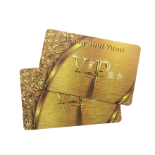 HF RFID Custom Printing Gold VIP Smart Cards