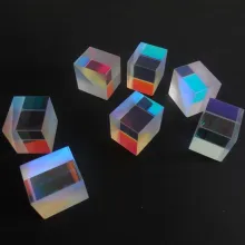 Art Colored Glass Cube Optical Prism