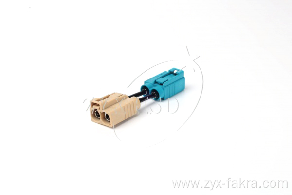 Dual Female FAKRA Waterproof Connectors