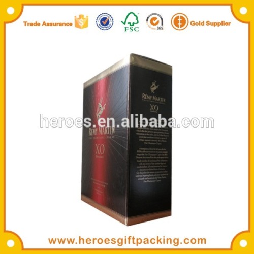 Alibaba China Luxury Fashion Foldable Brand XO Wine Bottle Display Box