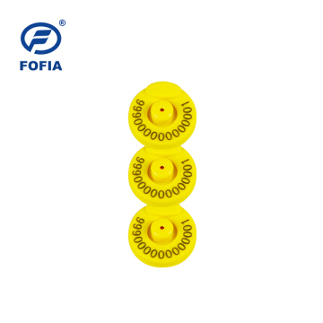 Electronic Ear Tag FOFIA LF RFID Animal Tag