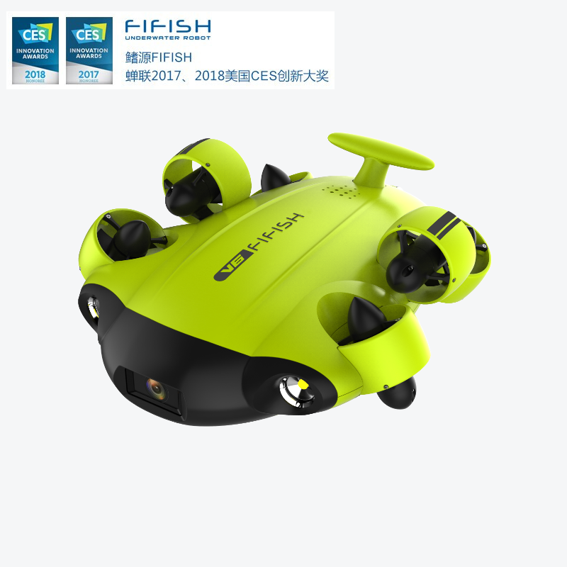 QYSEA FIFISH V6 Underwater Drone + 100M Cable + Spool + 64G Internal Storage Bundle