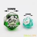 Бессон Негабаритный DND DICE DICE Set of Panda, гигантские 7pcs Panda Polyedral D &amp; D Dice Set, Cigh Dize Dungeons и Dragons Dice