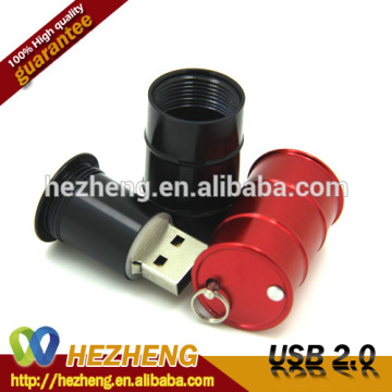 Novelty Metal Oil Drum USB 2.0 Flash pen Drive 64GB