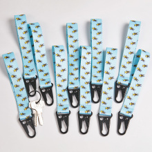 Custom Polyester Key Chain Wristlet with Sublimation Printing