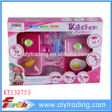 plastic kids cooking play set kitchen toy