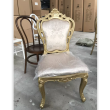 Wholesale New Design Gold Royal King Luis II Chair Resin Stackable Party Chair