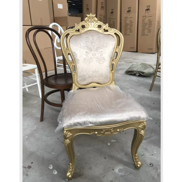 Wholesale New Design Gold Royal King Luis II Chair Resin Stackable Party Chair