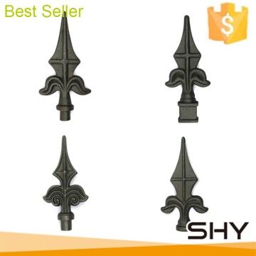 Decorative cast iron spears and finials