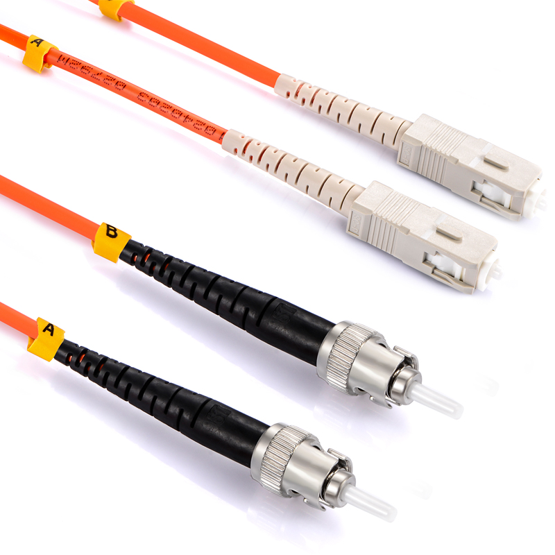 High quality fiber optical Patch cord MM Multimode duplex 2 Core SC-ST jumper 3M 5M 10M