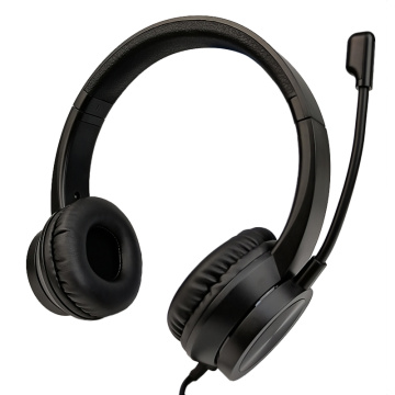 USB Computer Headset with Adjustable Microphone