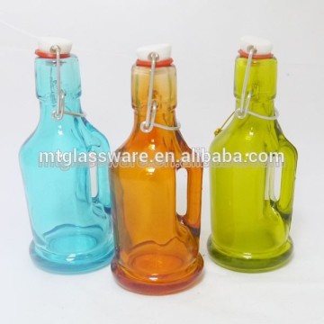 Antique empty bulk glass water and milk bottles