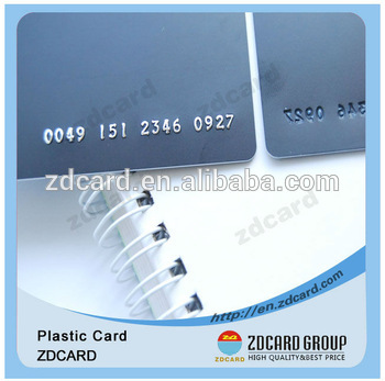 Irregular plastic card ZDCARD