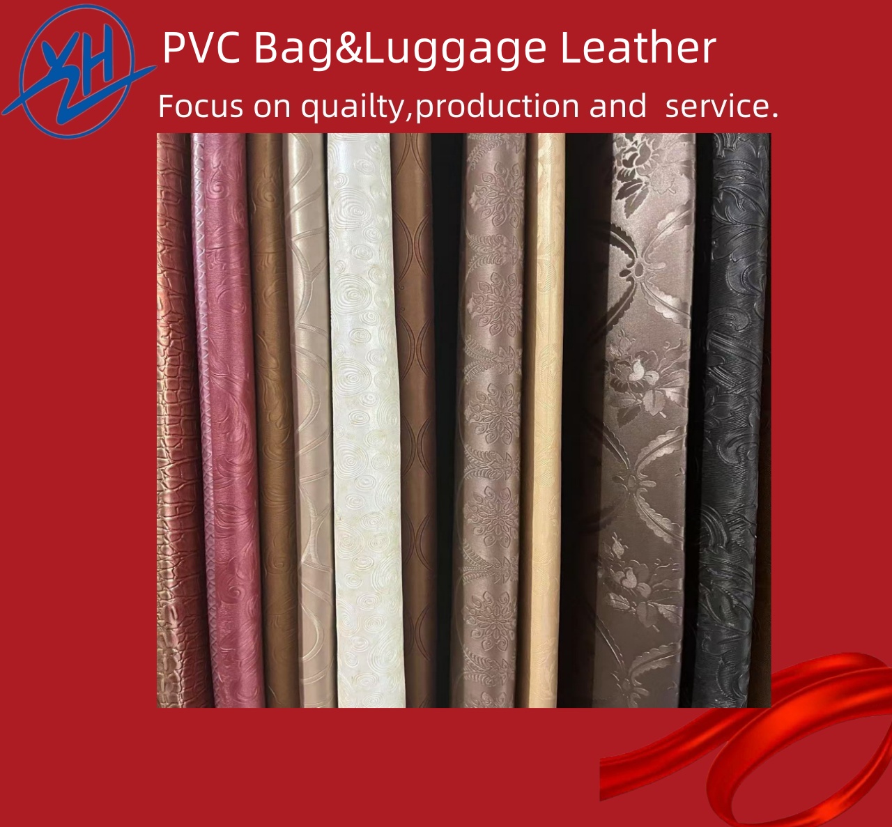 Couro PVC elegante para acessórios de viagem