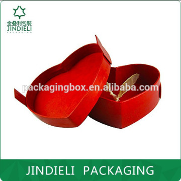 Hot sell red heart shape paper jewelry gift box