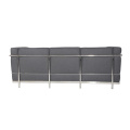 Contemporary Le Corbusier LC2 3 Seater Fabric Sofa