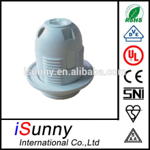 VDE CE E27 plastic lampholder, E27 lamp socket, E27 all thread plastic lampholder