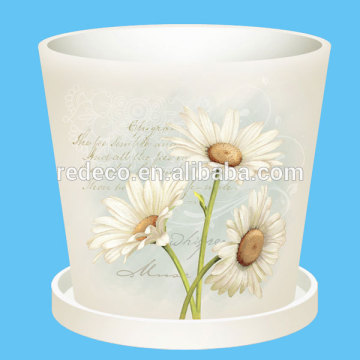 Ceramic different types flower pots