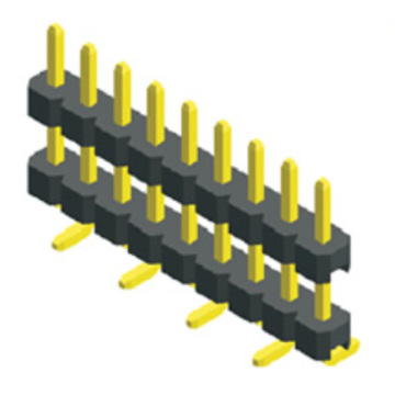 2,00 mm pitch enkele rij dubbele plastic SMT-connector.