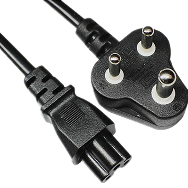 C5 connector SABS Standard india south africa power cord 10A 16A 250V cable extension power cord