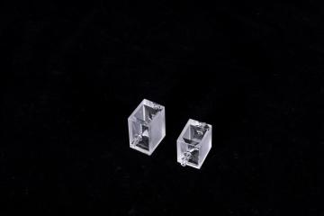 Two sides polished Quartz flow cells