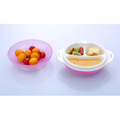 Double Layer Heat Resistant Bowl Baby Feeding Tableware