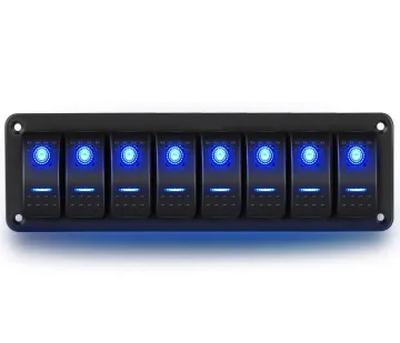 8 Gang Rocker Switch Panel