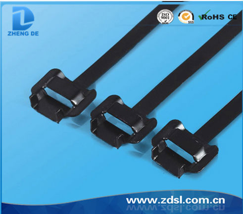 Releasable Type PVC Sprayed Stainless Steel Cable Tie