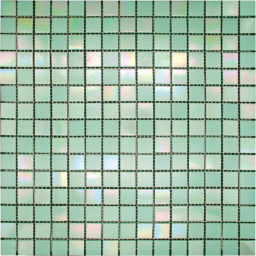 Interior Mosaic Backsplash Glass Wall Green Art Crafts