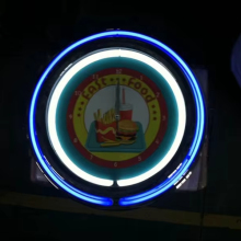 Tower Shape Neon Clock: 15" or 17