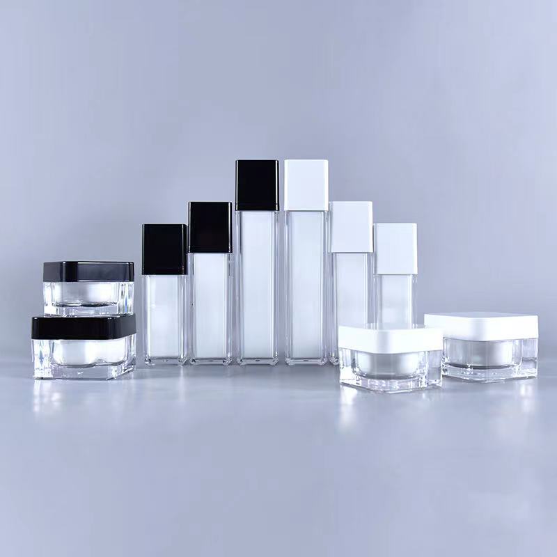 Acryl Square Emulsion Essence Jar Set Hautpflege