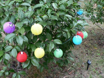 outdoor garden led string light / solar powered led string lantern light