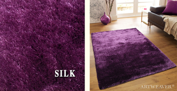 Purple Luxury Shaggy Rug