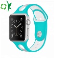 Dubbele kleuren heren / dames sport Iwatch siliconenriemen