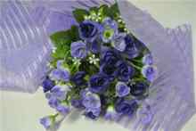 Purple Stripe Organza