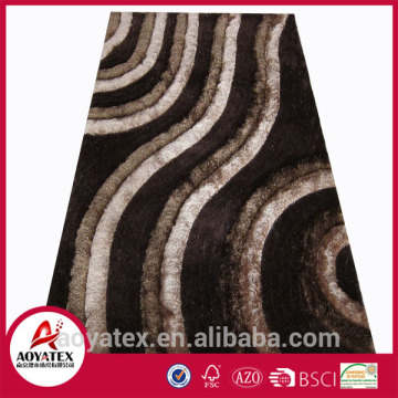 3D multi strucure rug shaggy carpet/rug Chinese knot shaggy carpet/rug