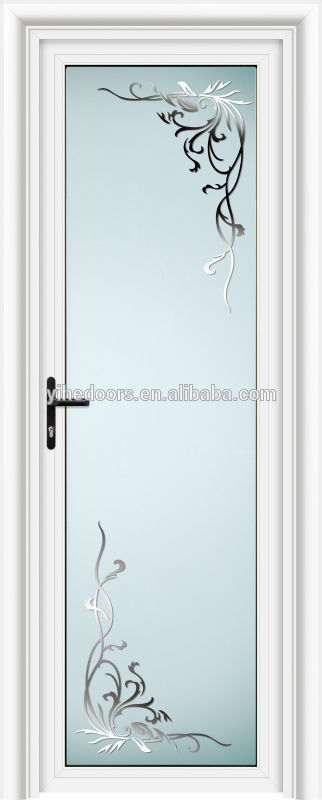 White bathroom aluminum door / bathroom doors/plastic bathroom doors