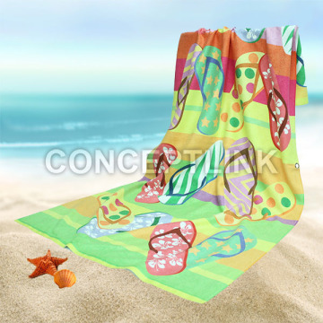 Soft OEM kids personalized cartoon towel for beach