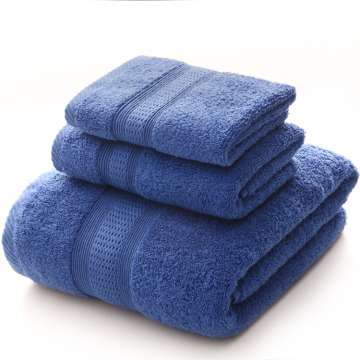 Large Bath Towels Set Navy Blue Towels